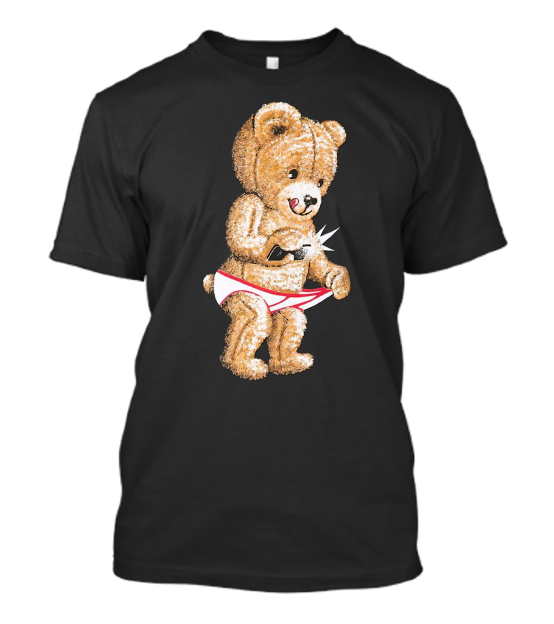 Teddy Bear Selfie Flash T-Shirt