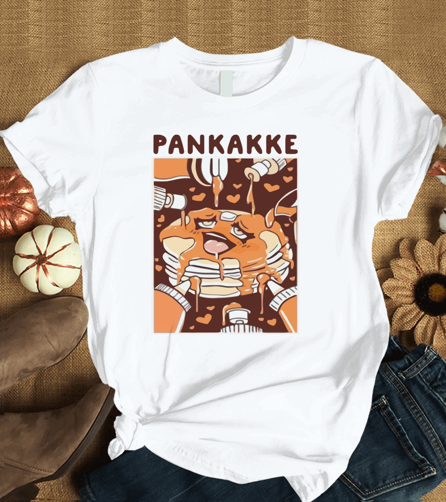 Pankakke Melting Pancake Heart Candies Syrup Bottles T-Shirt