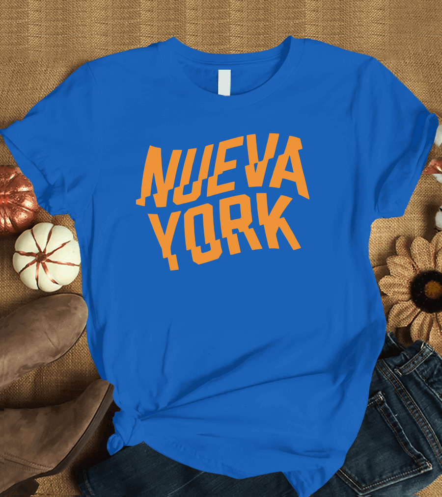 Nueva York Bold Orange Blue T-Shirt