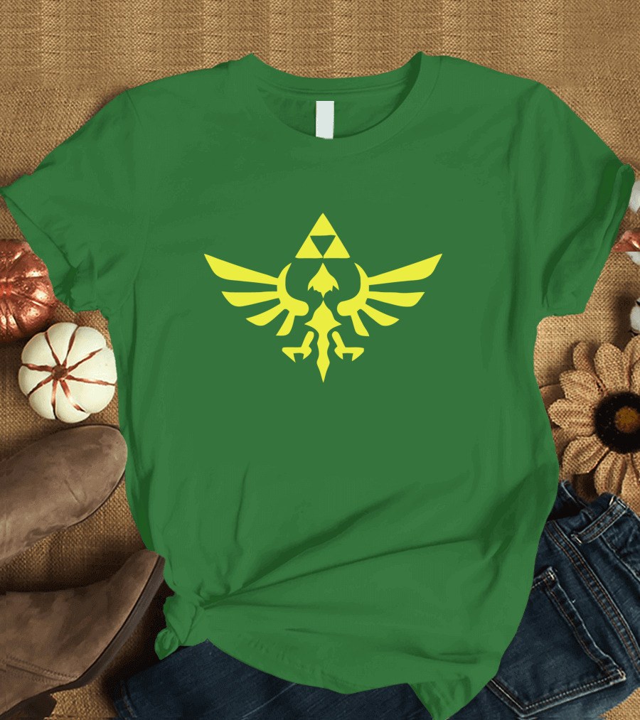 The Legend Of Zelda Hylian Crest Isohel Green T-Shirt