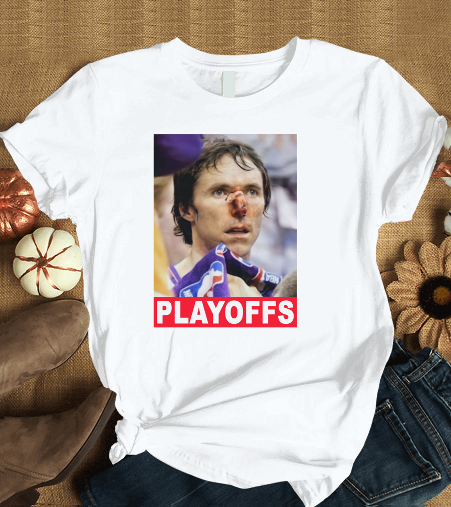 Steve Nash Playoffs Broken Nose T-Shirt