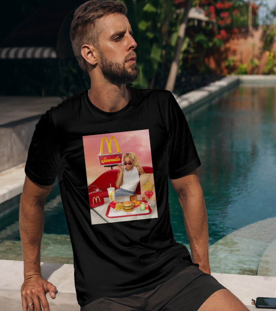 Saweetie Meal McDonald's Promo Featuring Iconic Branding And Menu Items T-Shirt