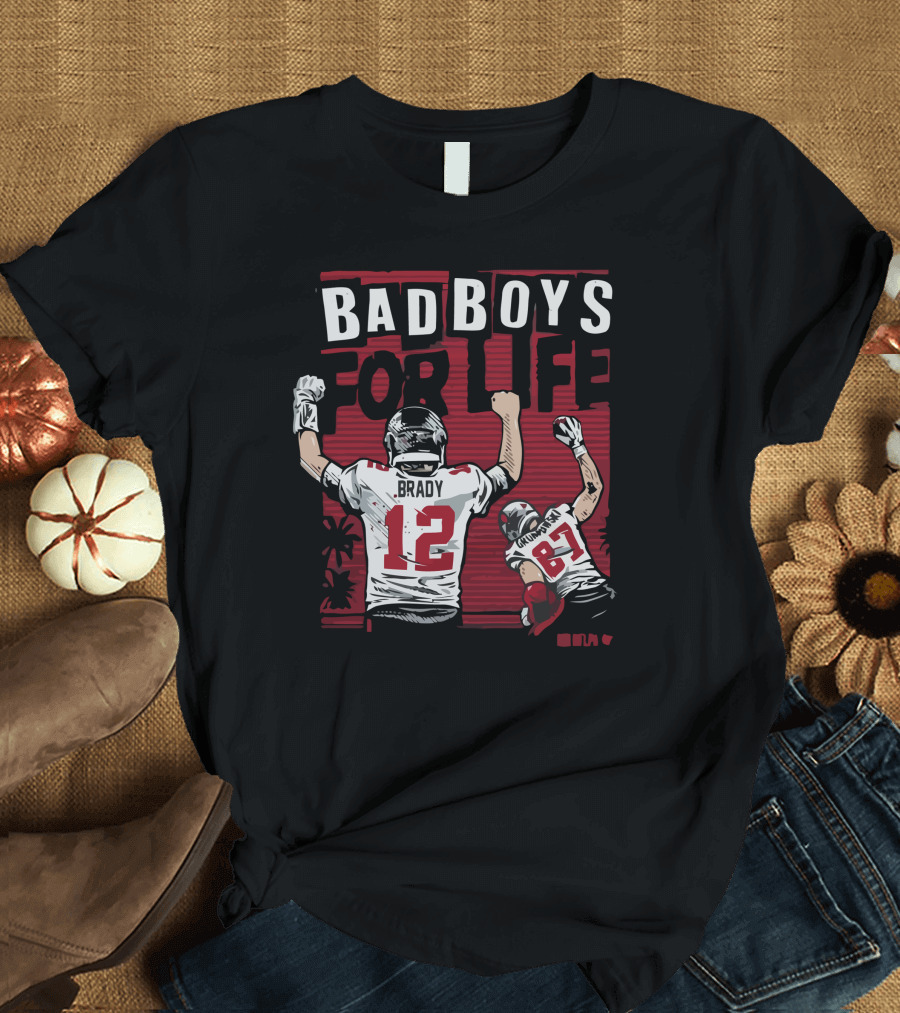 Brady Gronkowski Bad Boys for Life Football 12 87 T-Shirt