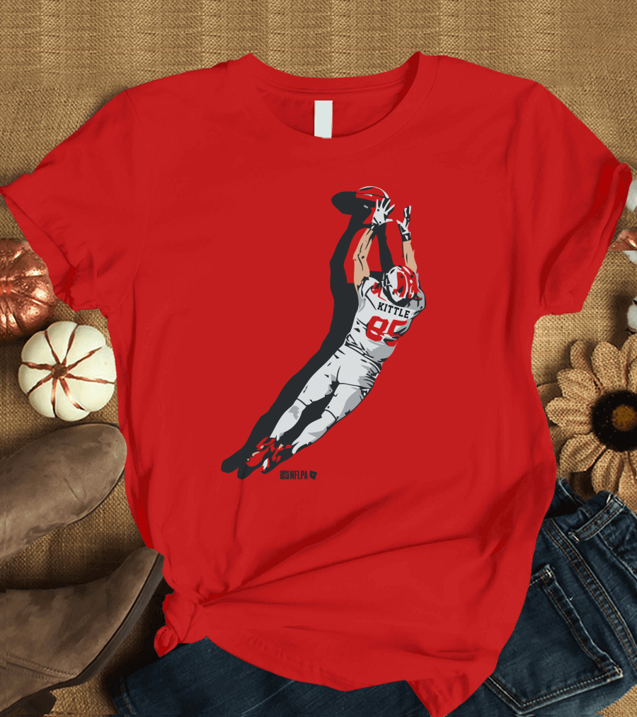 George Kittle 85 NFLPA The Grab Football Catch T-Shirt