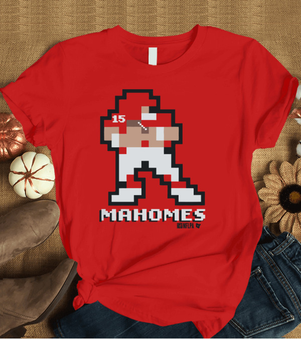 T-Shirt: Patrick Mahomes 8 Bit NFLPA Pixelated Player T-Shirt Patrick Mahomes 8 Bit NFLPA Pixelated Player T-Shirt