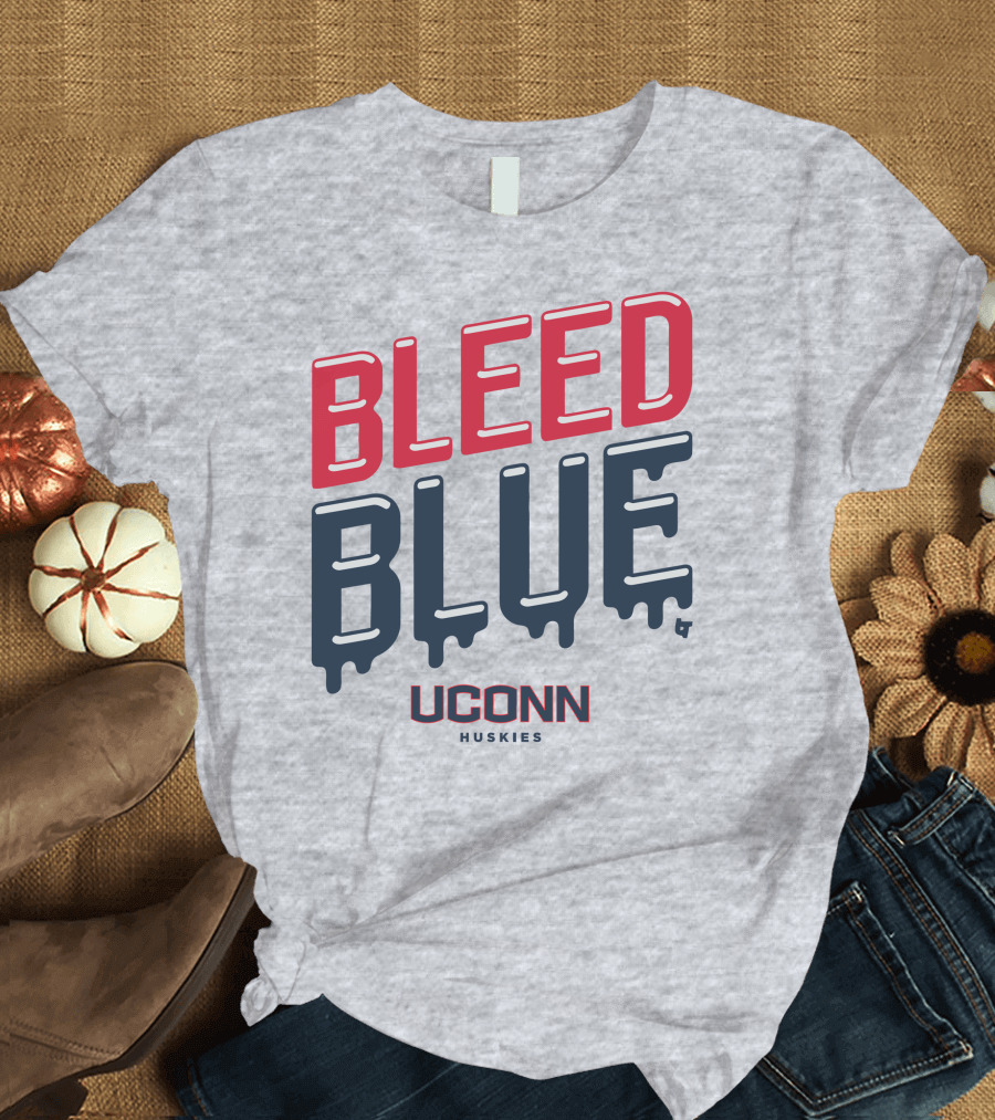 BLEED BLUE UCONN HUSKIES T-Shirt