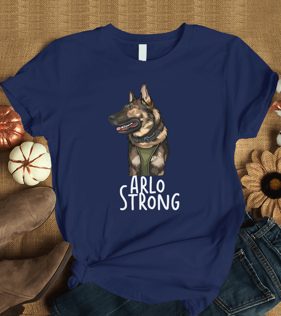 Arlo Strong German Shepherd Drawing T-Shirt