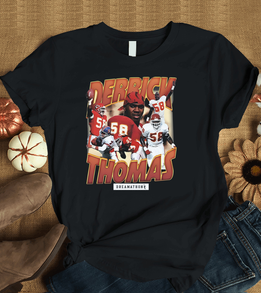 Derrick Thomas Dreamathon Football Legends 58 T-Shirt
