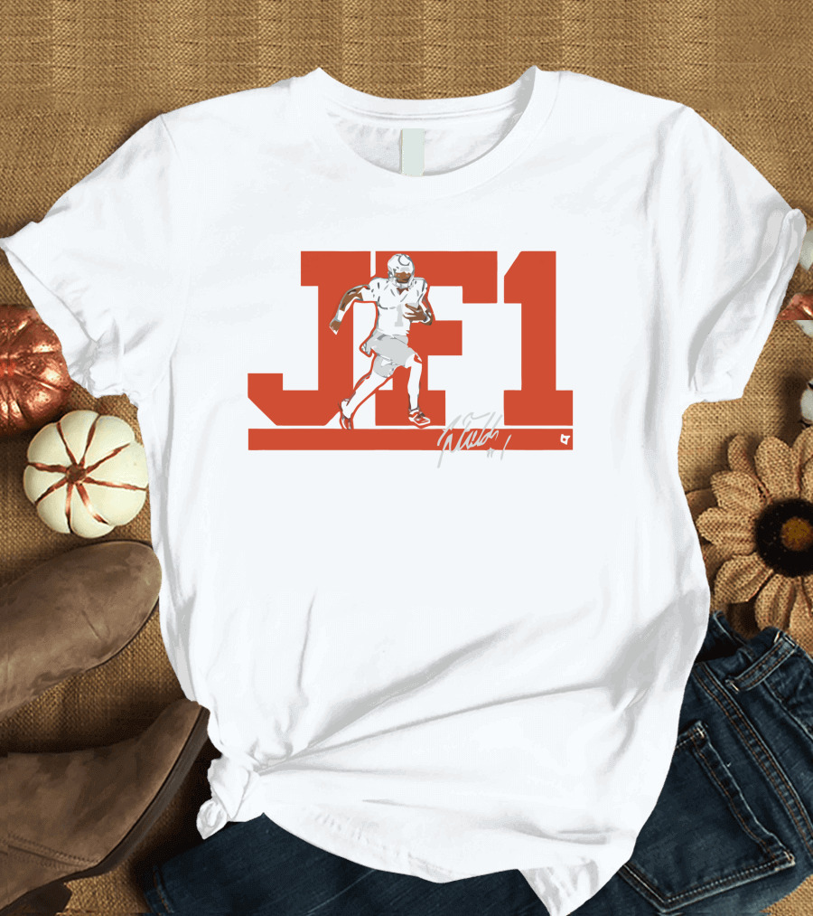 JF1 Justin Fields Football Signature T-Shirt