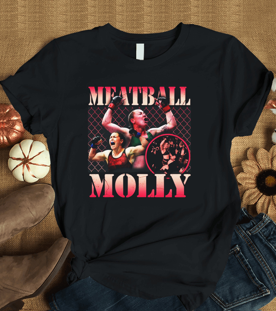 Meatball Molly Red Octagon Victory Celebrations T-Shirt