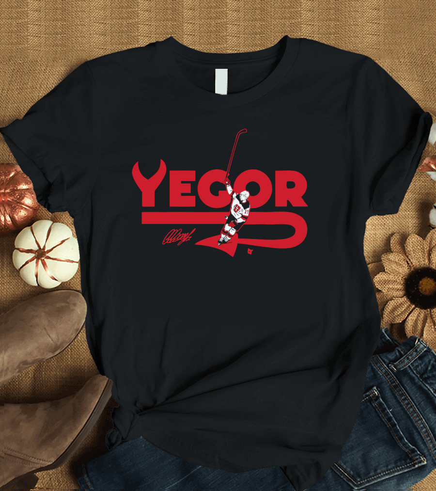 Yegor Sharangovich Celly Hockey Celebration T-Shirt