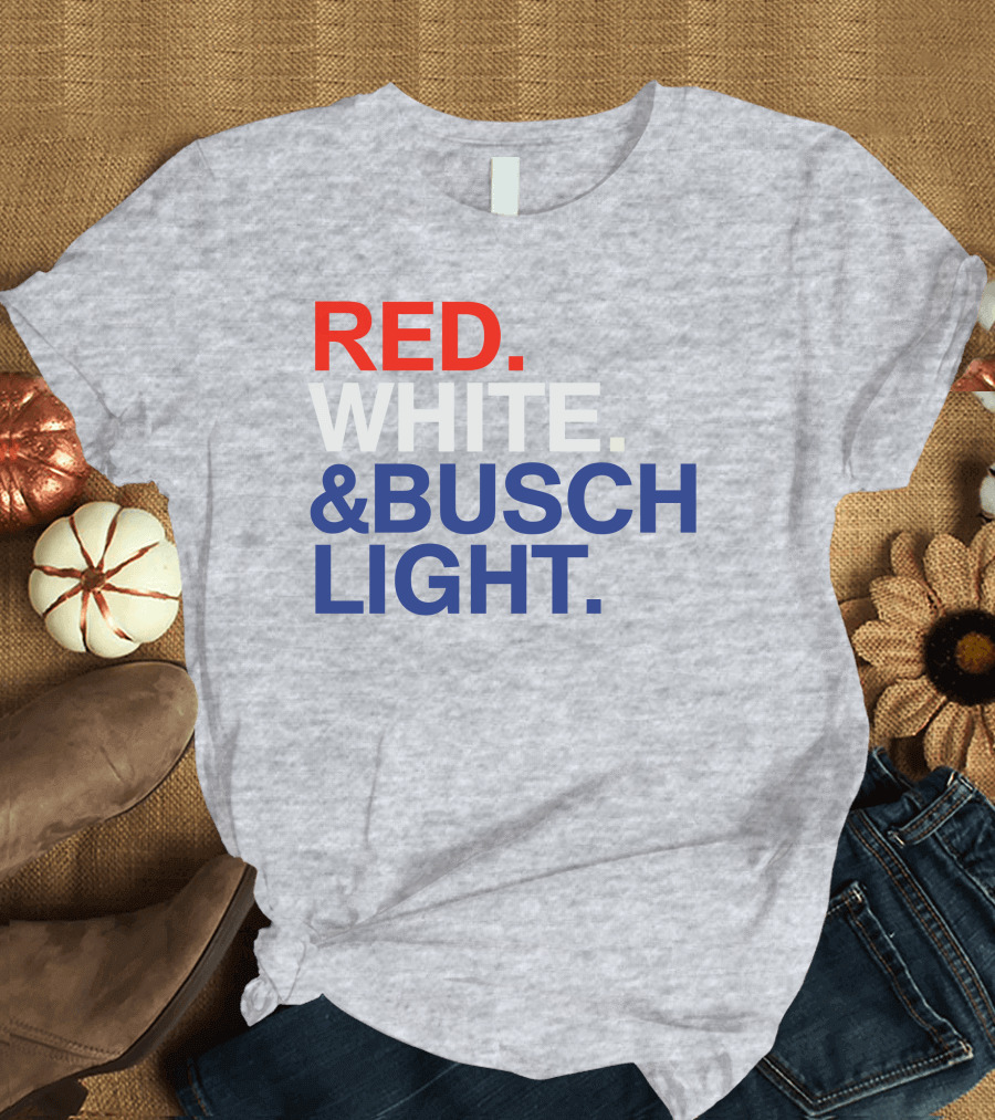 Rodney Davis Red White and Busch Light T-Shirt