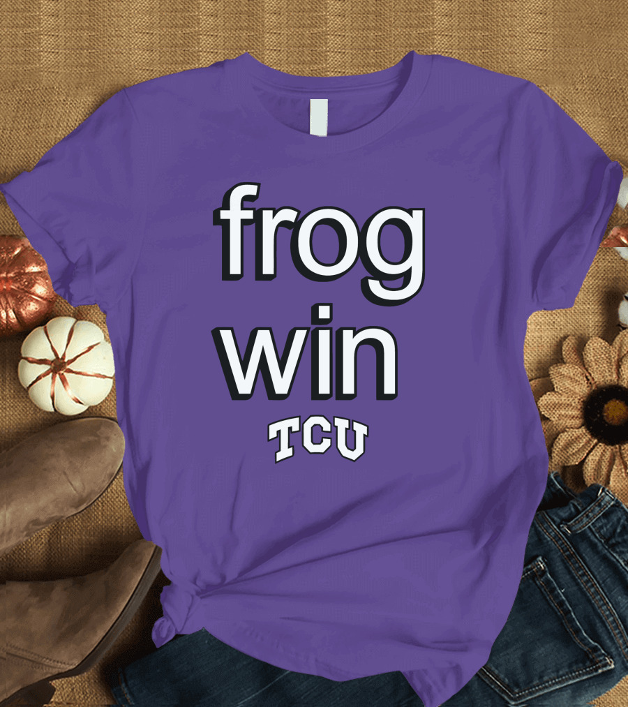 Frog Win TCU Football T-Shirt