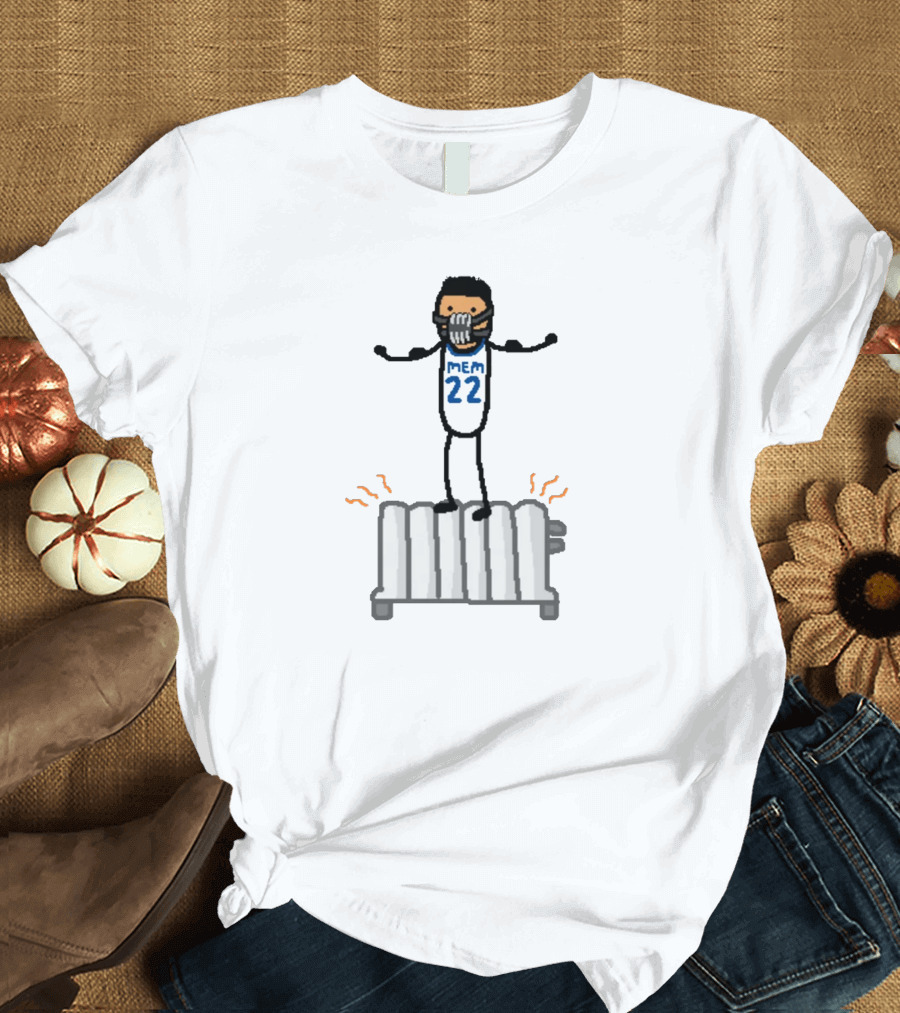 Desmond Bane MEM 22 on a Heater Stick Figure T-Shirt