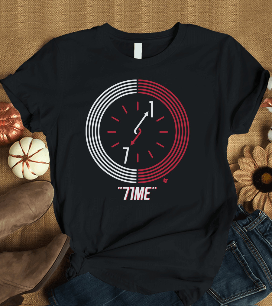 71ME Clock Countdown Red and White Dial T-Shirt