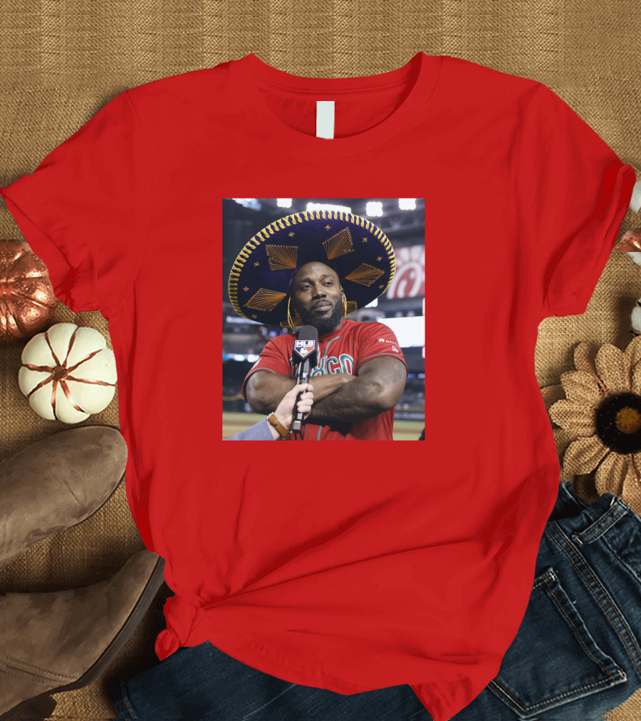 Randy Arozarena Mexico Baseball Sombrero MLB Interview T-Shirt