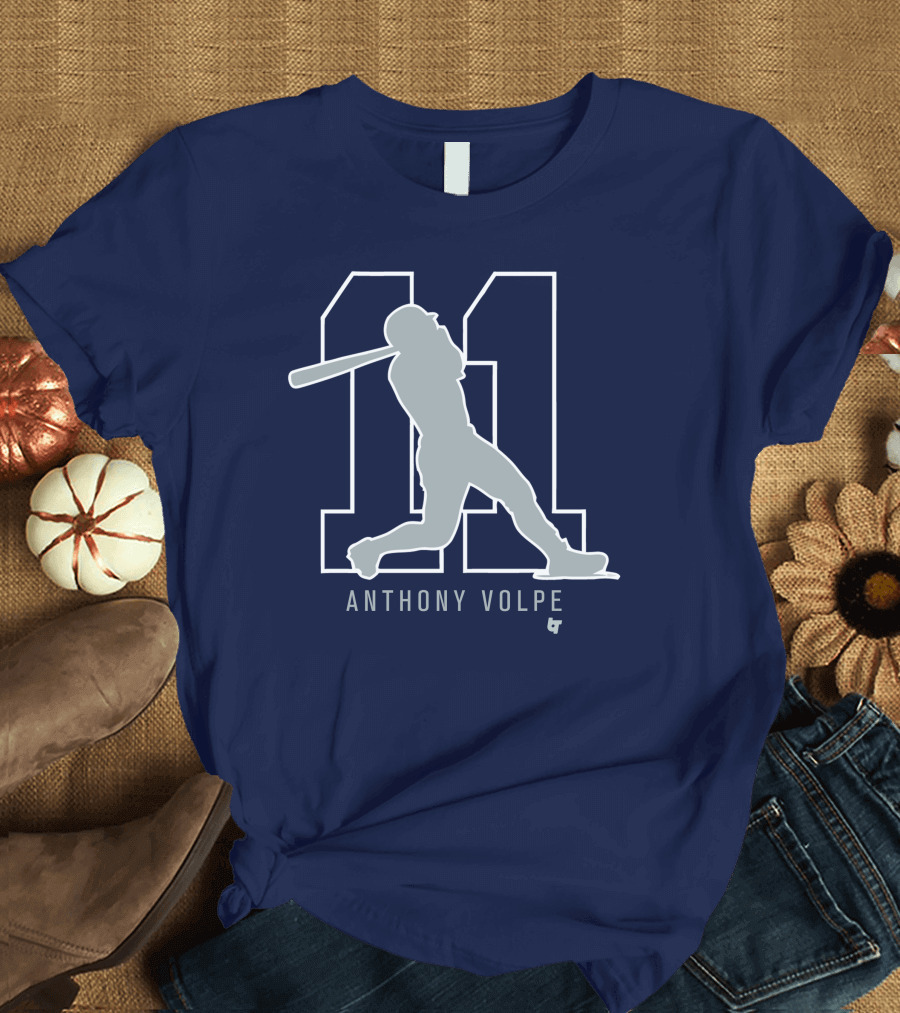 Anthony Volpe 11 New York Baseball T-Shirt