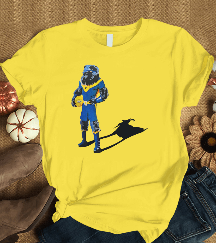 Memphis Grizzlies Basketball GOAT with Superhero Bear and Goat Shadow T-Shirt