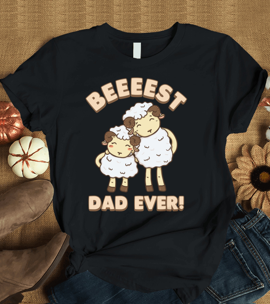 Beeeest Dad Ever Kawaii Sheep T-Shirt