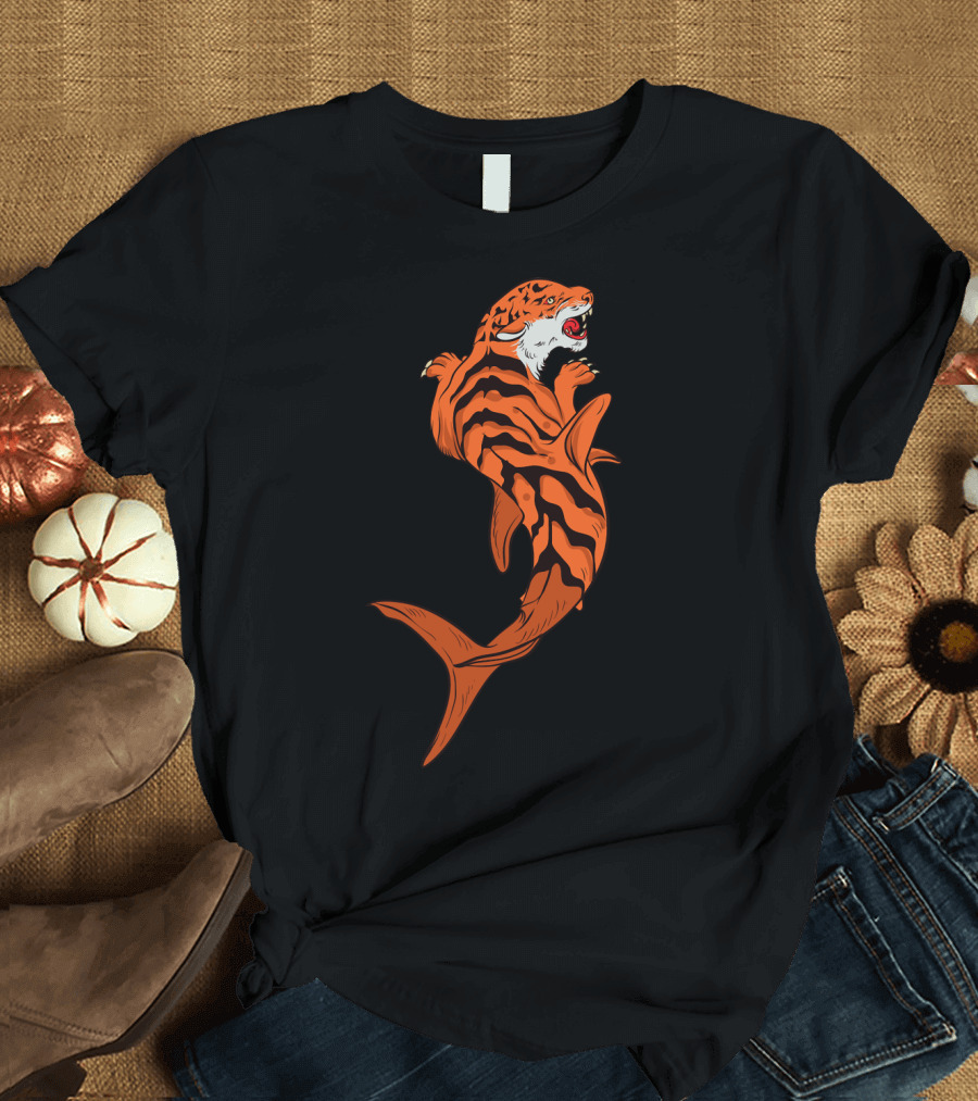Tiger Shark Jawsome Tigershark Marine Biology Pun T-Shirt