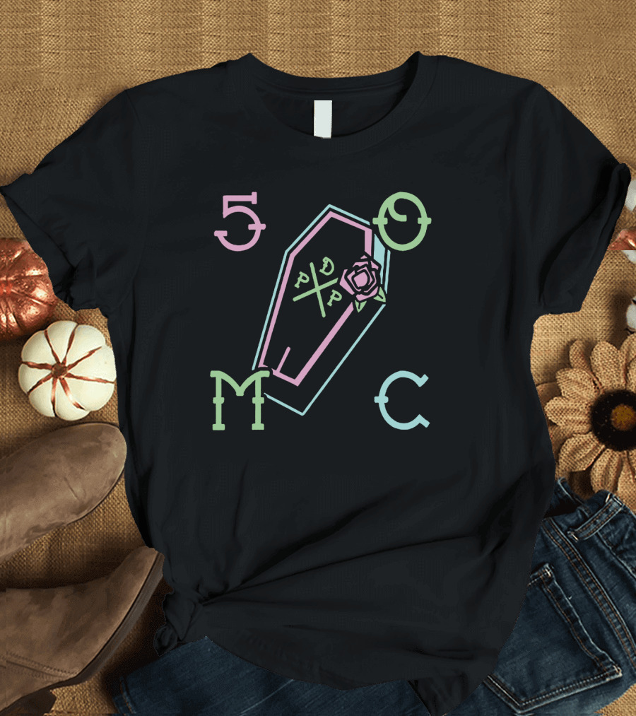 Pewdiepie 50MC Coffin Rose DDP T-Shirt