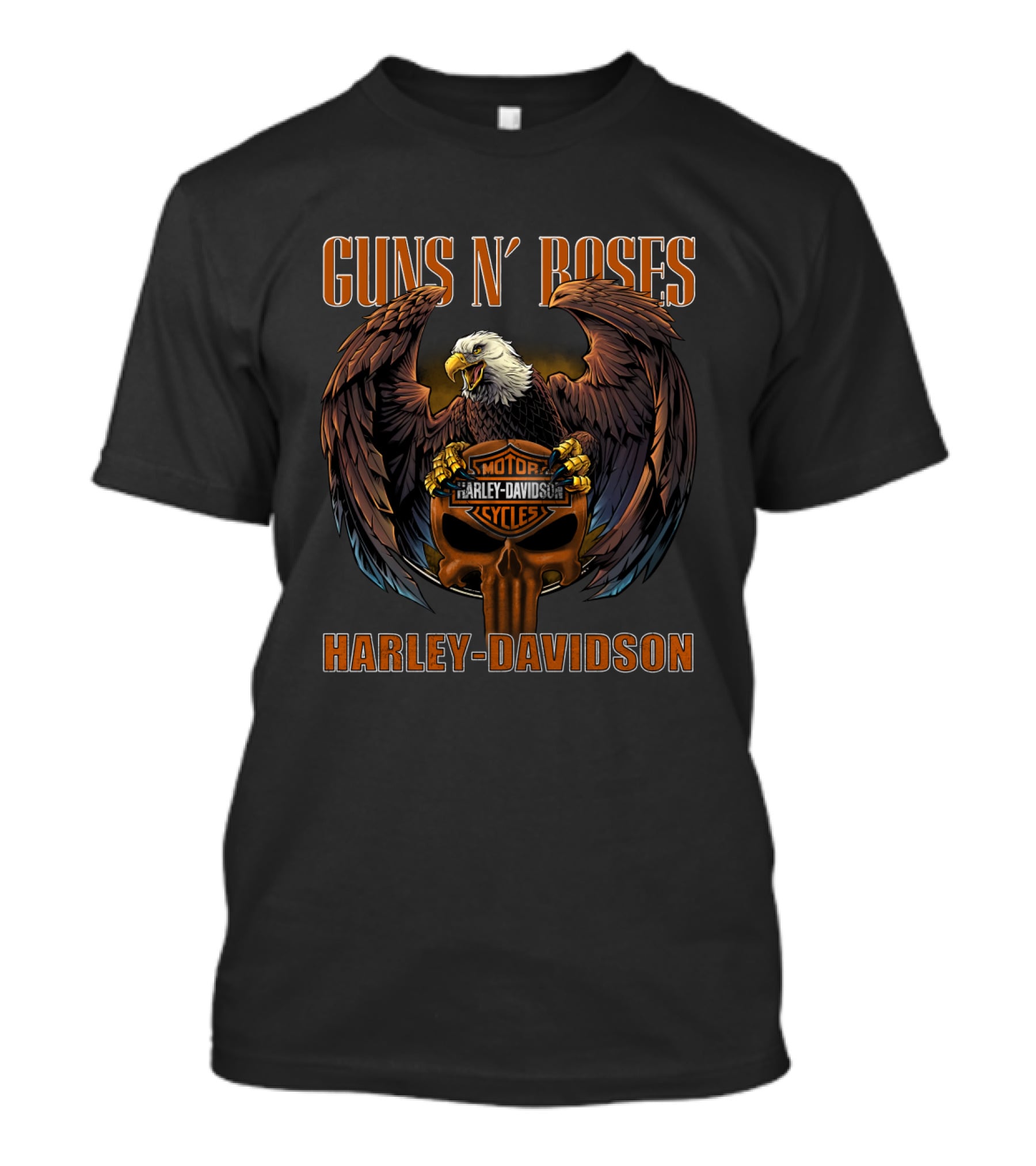 Guns N' Roses Harley Davidson Eagle Motorcycles T-Shirt