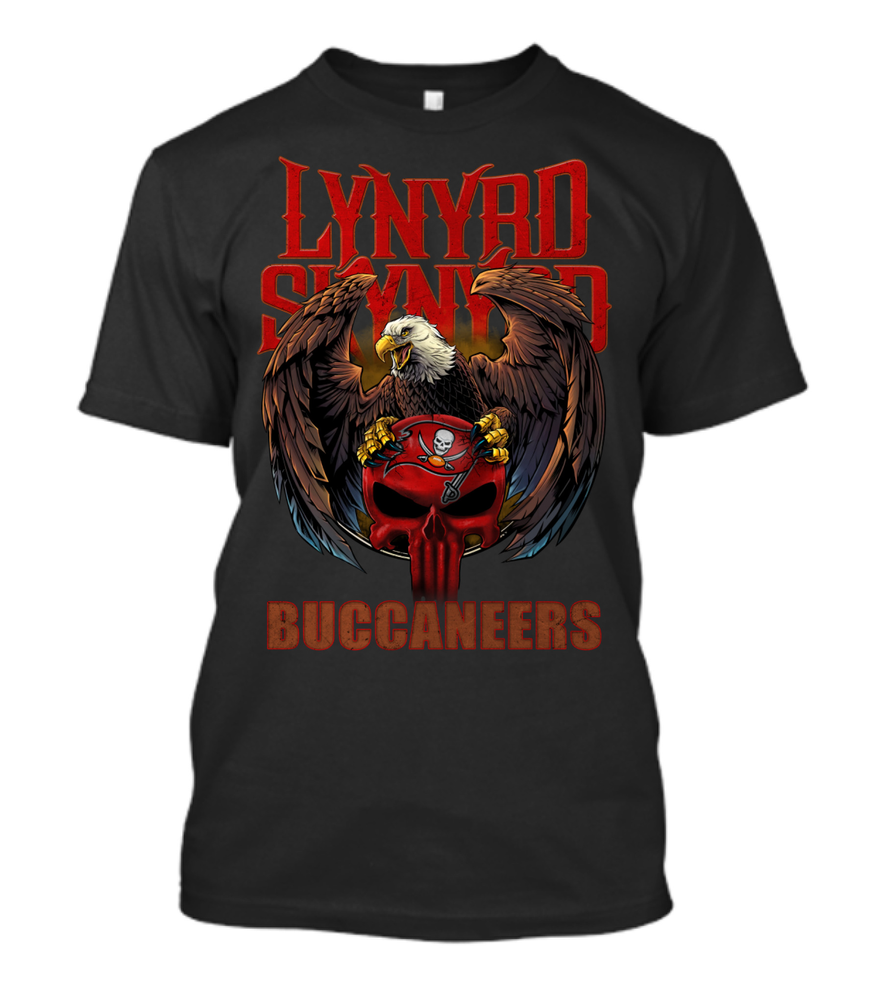 Lynyrd Skynyrd Buccaneers Eagle Skull T-Shirt