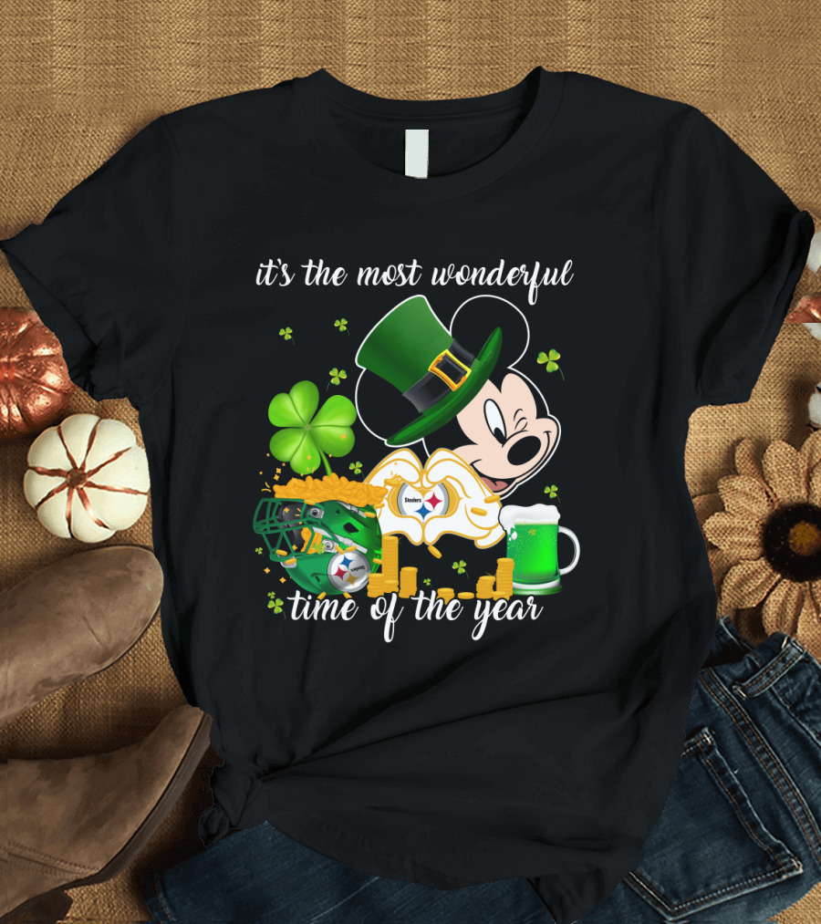 Mk-Pittsburgh Steelers It's The Most Wonderful Time Of The Year T-Shirt