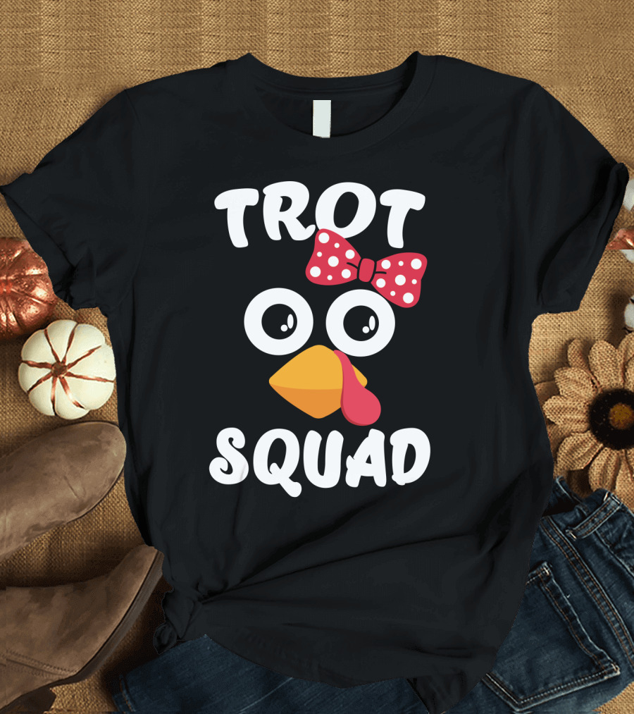 Trot Squad Turkey Trot Funny Running T-Shirt