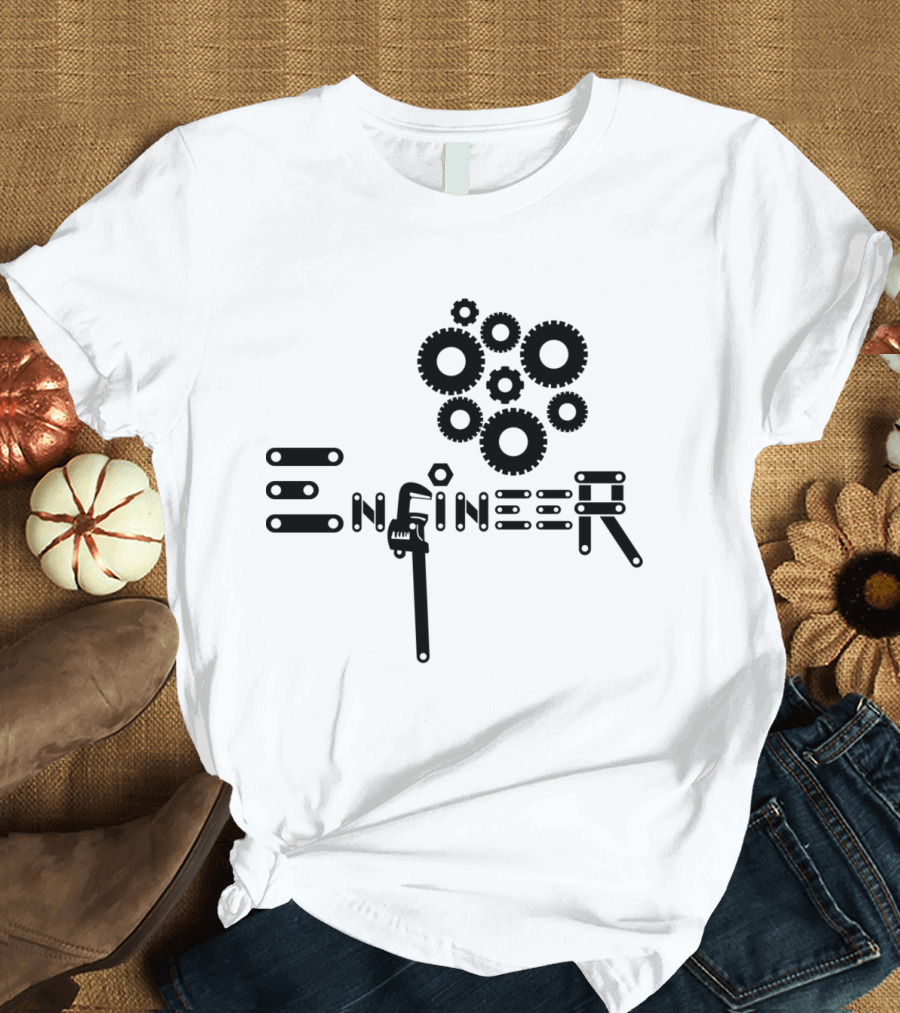 Engineer Gear Wrench Mechanism T-Shirt