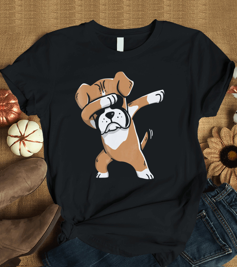 Dabbing Boxer Dog Kids Boxer Dog T-Shirt