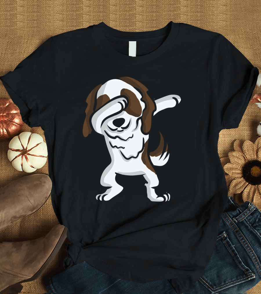 Dabbing Shih Tzu Dog Dab Pose Cartoon T-Shirt