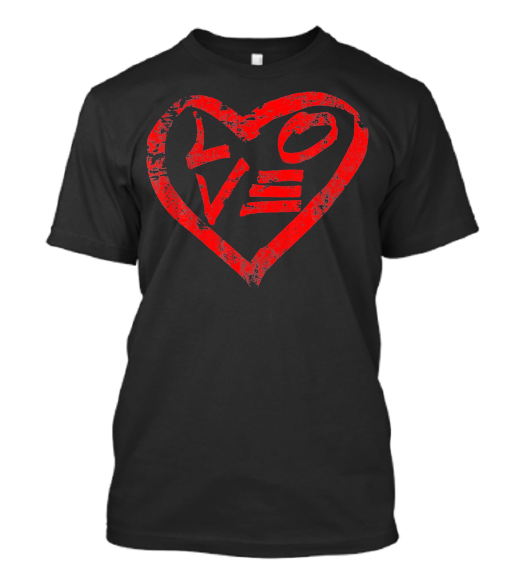 Cool Unique Love Heart Retro Vintage Love T-Shirt