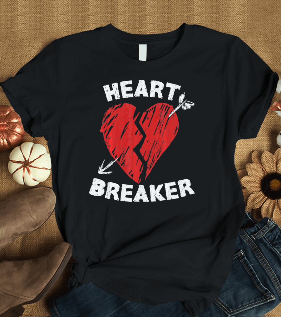 Heartbreaker Valentines Day Idea Heart T-Shirt
