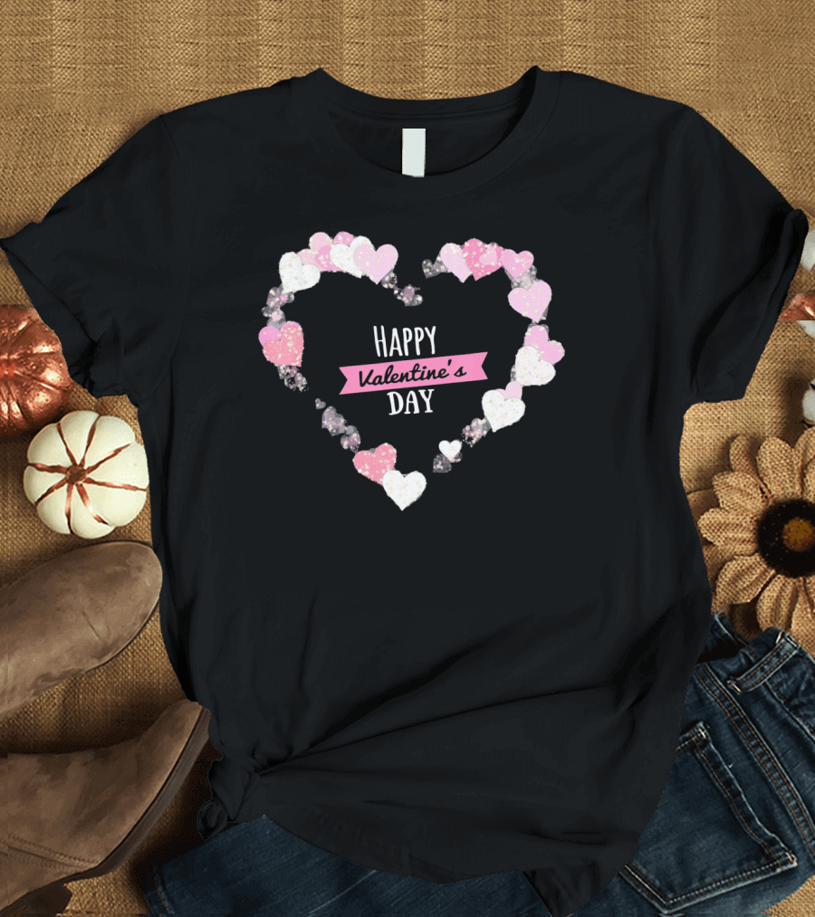 Happy Valentine's Day Heart with Cute Lover T-Shirt