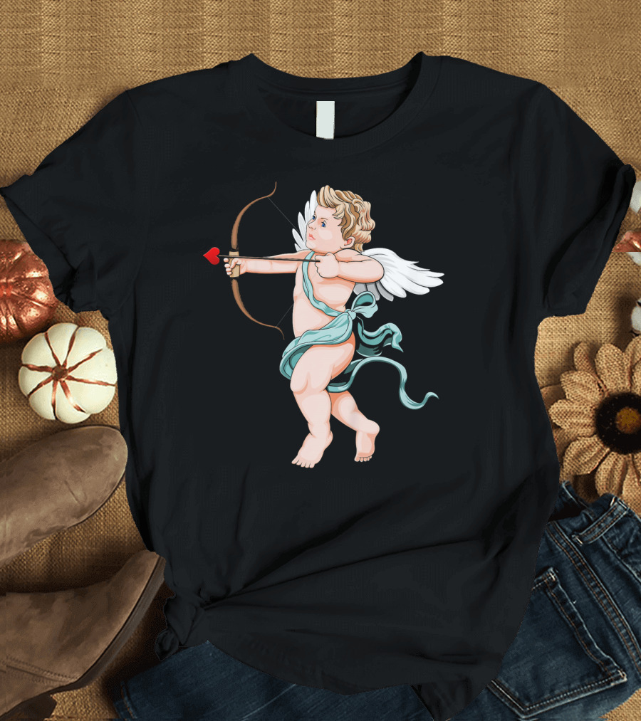 Cupid Archery Valentine’s Day Child Angel Wings T-Shirt