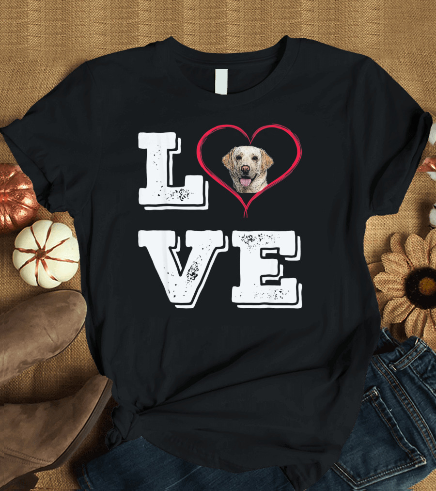 Labrador Retriever Love Heart T-Shirt