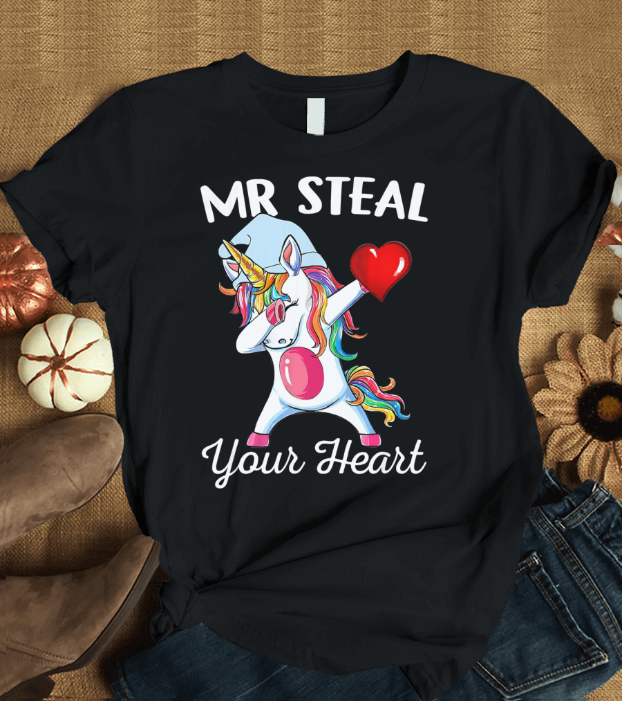 MR Steal Your Heart Dabbing Unicorn T-Shirt