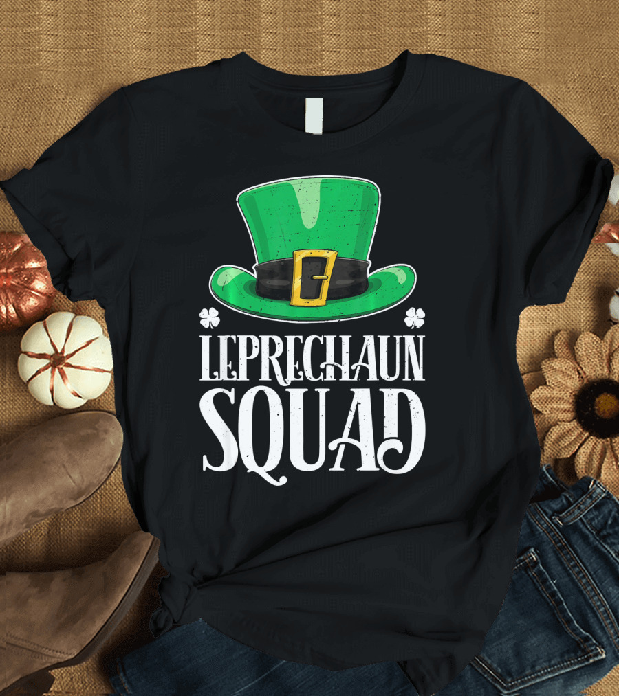 Leprechaun Squad St. Patrick's Day Irish Hat T-Shirt
