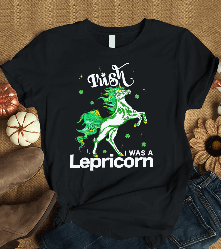 Irish I Was A Lepricorn Unicorn St Patrick's Day Fantasy T-Shirt