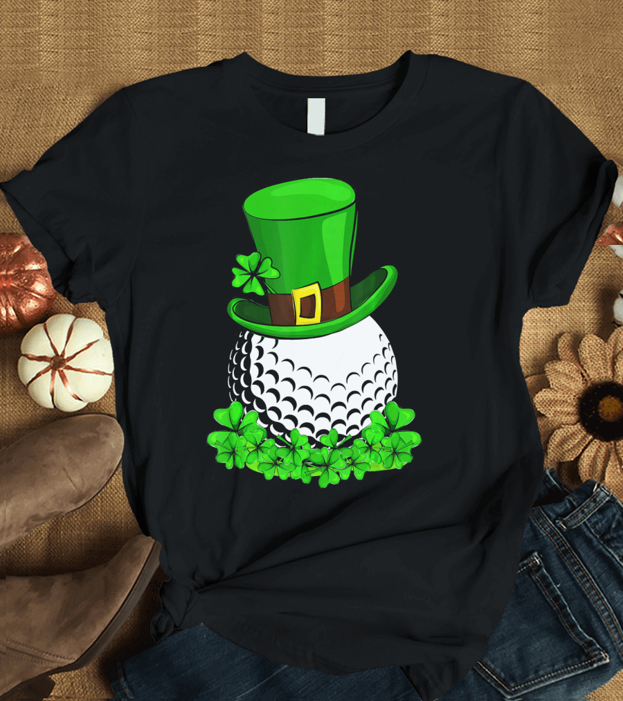 Leprechaun Hat Shamrock Golf St Patricks T-Shirt