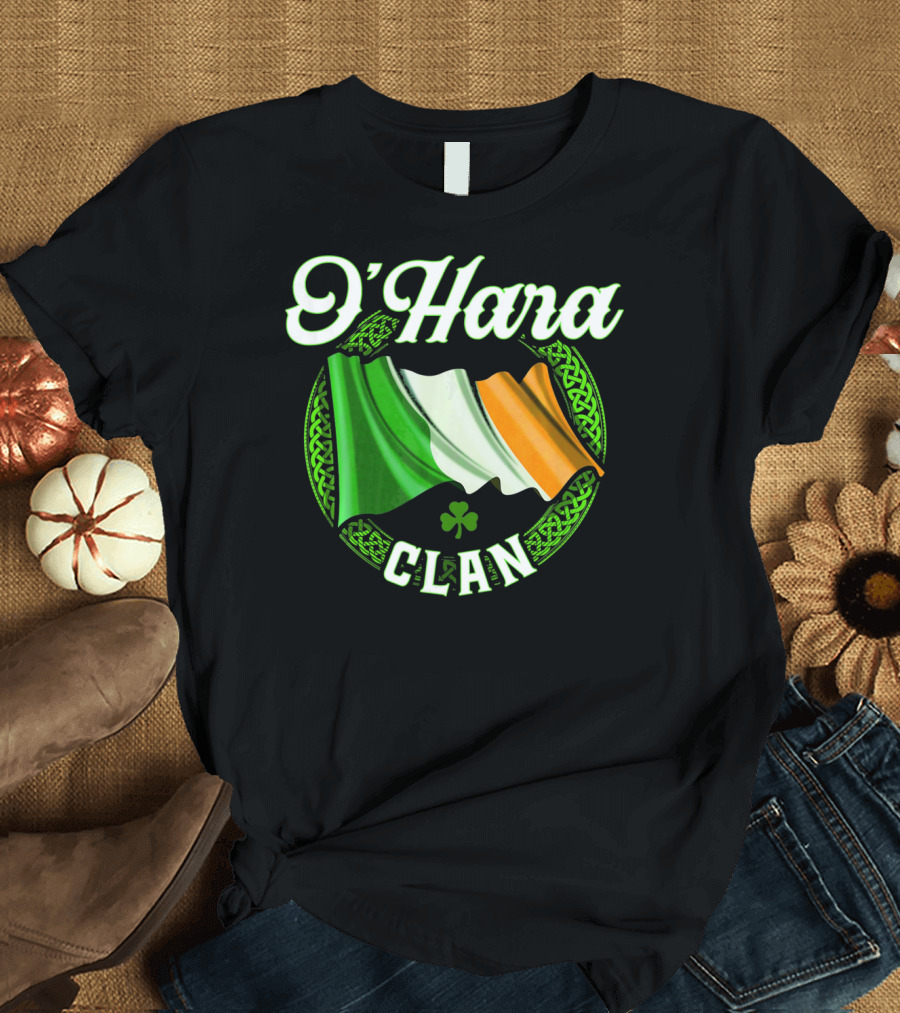 O'Hara Clan Irish Flag Surname Ireland T-Shirt