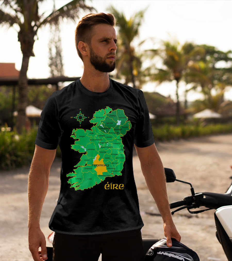 Tipperary Ireland Irish County Map Éire T-Shirt