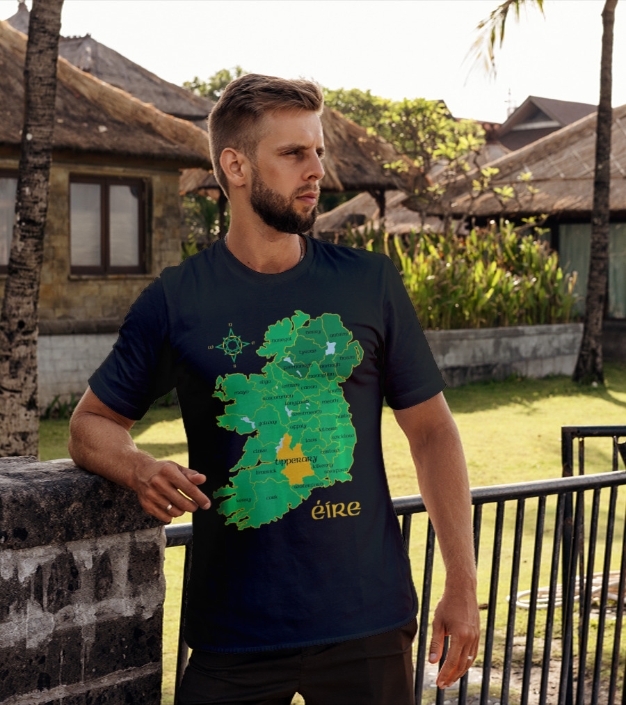Tipperary Ireland Irish County Map Éire T-Shirt