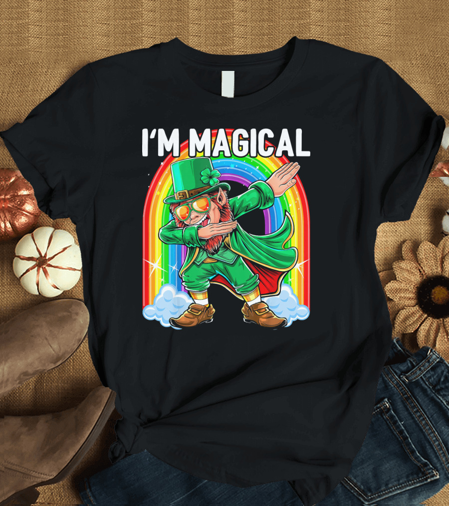 I'm Magical Dabbing Leprechaun Rainbow St. Patrick's Day T-Shirt