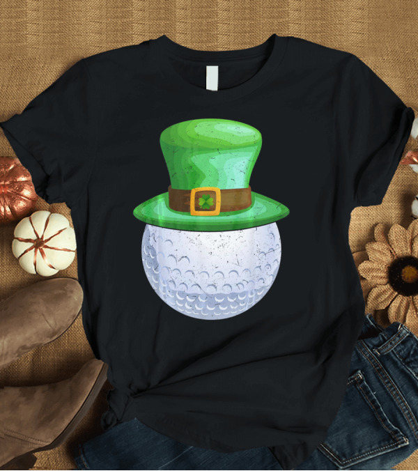 T-Shirt: Leprechaun Hat on Golf Ball T-Shirt Leprechaun Hat on Golf Ball T-Shirt