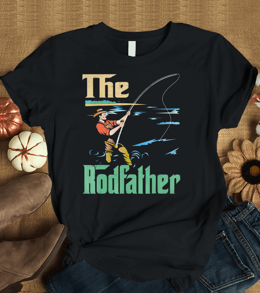 The Rodfather Fishing Fisherman T-Shirt