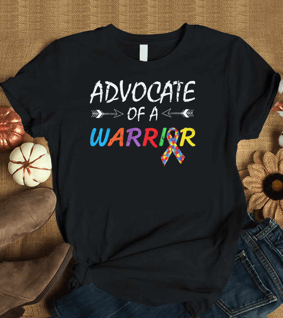 Advocate of a Warrior Autism Awareness Puzzle T-Shirt