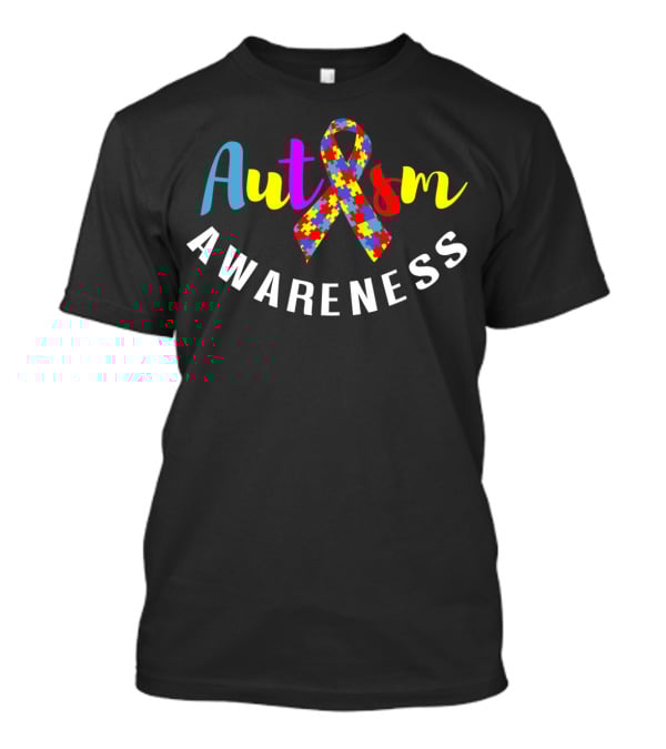 Autism Awareness Puzzle Ribbon Support T-Shirt