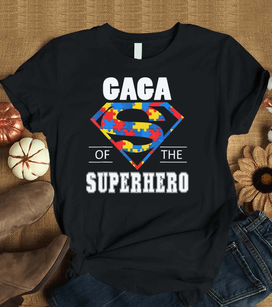 Gaga Superhero Autism Awareness Day T-Shirt